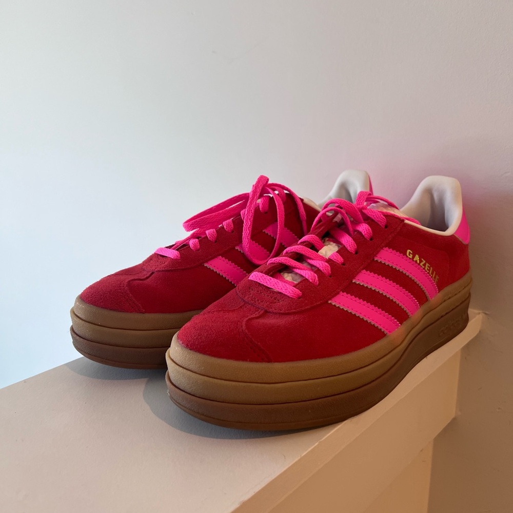 Adidas Gazelle Women's Red and Pink Sneakers